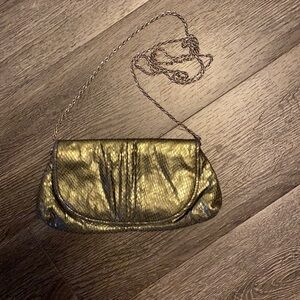 Cute metallic clutch bag